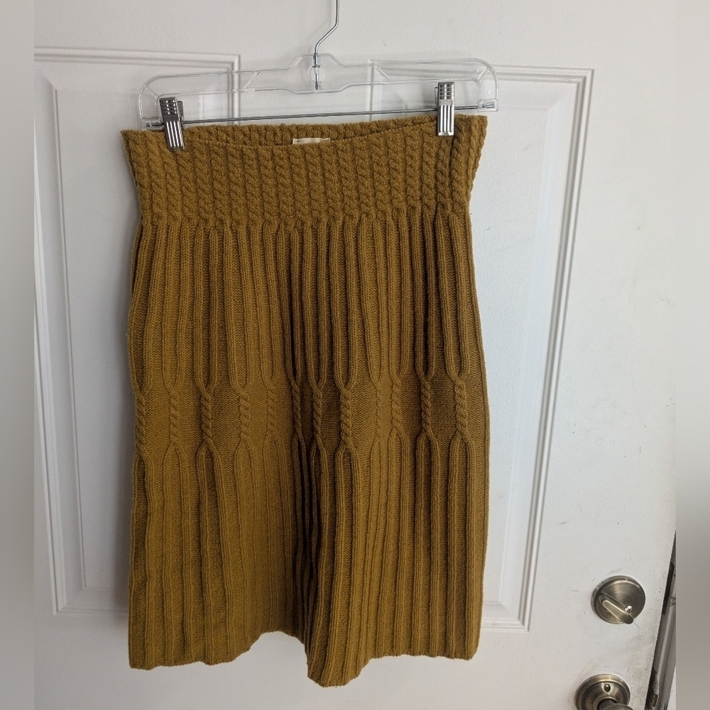 Anthropologie Far Away From Close Cableknit Bellevue Skirt